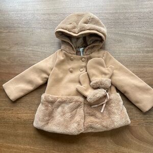 Max Studio Kids Tan Coat with Hood
